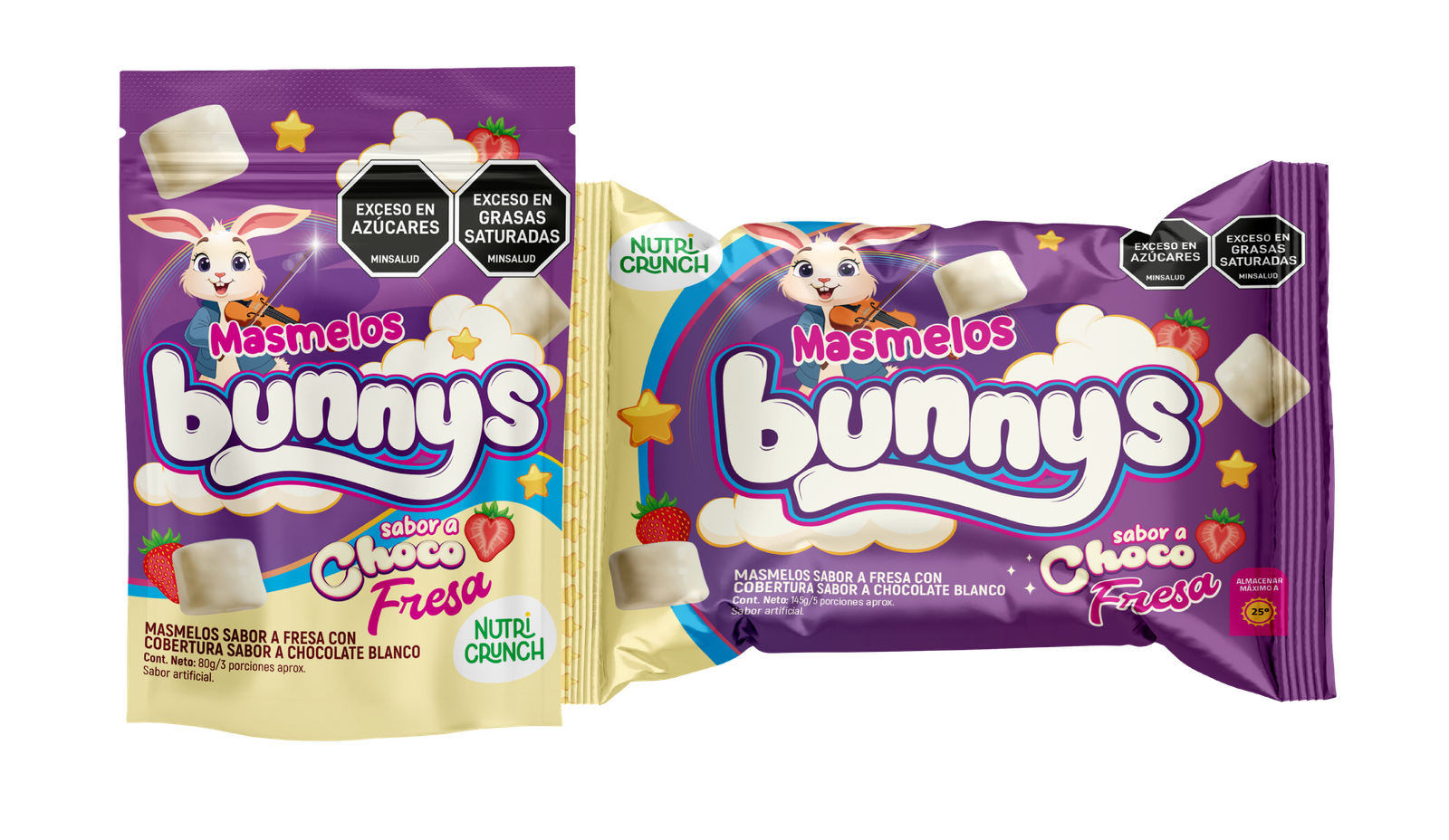 Masmelos Bunnys sabor a chocofresa